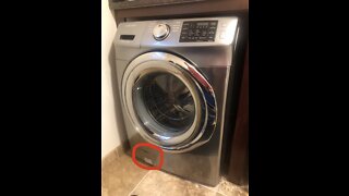 How to clean the filter on a front loading washing machine.