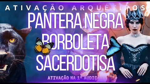 Combo Pantera - Borboleta -Sacerdotisa para seu autoconhecimento e poder magnético