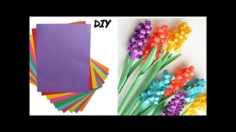Beautiful paper flowers/paper flower making/paper flower craft