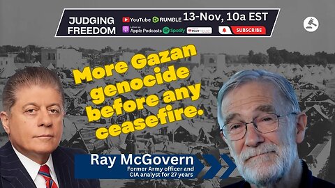 Ray McGovern: (fmr CIA) - More Gazan genocide before any ceasefire.