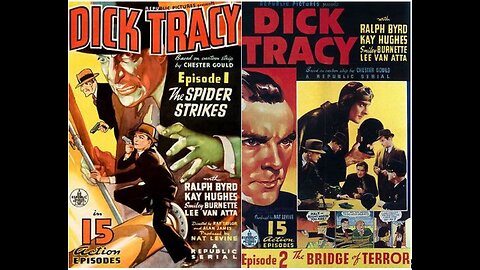 DICK TRACY (1937)--a combined colorized version of the 15-chapter serial.