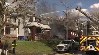 Cleveland firefighters fight 4-Alarm fire on East Side