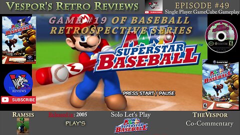 Solo Retro Let's Play | Mario Superstar Baseball | (GameCube)| Baseball Retrospective 19 | 🕹️⚾