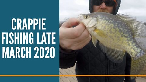 Crappie fishing in Late March / Michigan Crappie Fishing with ice fishing Jigs