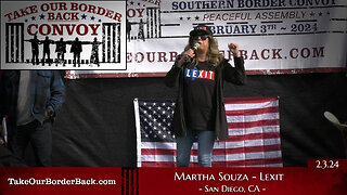 Take Our Border Back Freedom Loving American “Martha Souza” Speaks