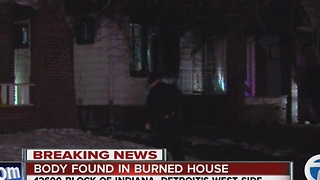 Body found inside burned out home on Detroit's west side