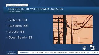 San Diegans hit with power outages