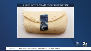 Students at Johns Hopkins University design edible tape to hold burritos together