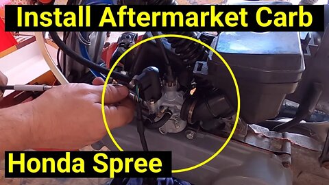 Honda Spree ● Install an Aftermarket Carburetor on Your Scooter ✅