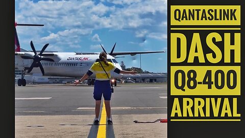 QantasLink Dash Q8-400 arrival