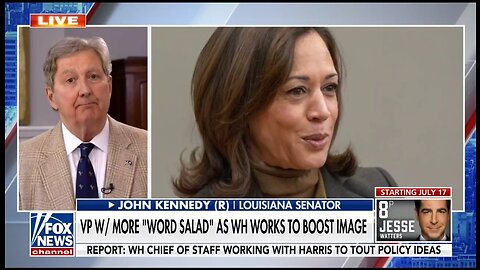 LOL. Sen John Kennedy Has Killer Advice For Kamala