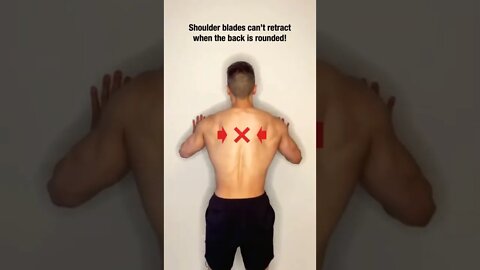 ❌ PUSHUP MISTAKE ❌ STOP ROUNDING YOUR UPPER BACK DURING PUSHUPS‼️#Shorts
