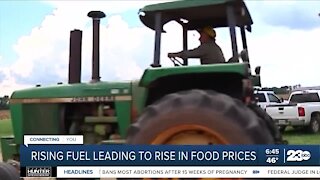 Rising agriculture fuel prices may lead to more higher food costs