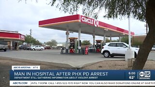 Man in hospital after Phoenix PD arrest