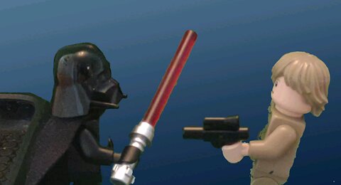 Darth Vader vs Luke Test Stop Motion animation