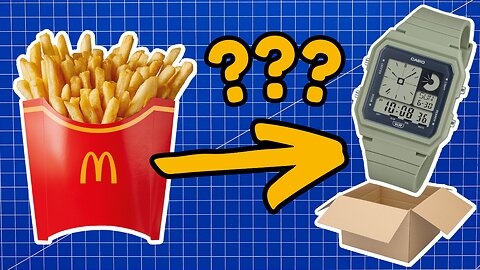 🍟 McDonald's Fries ➡ ??? ➡ Casio LF-20W Unboxing!⌚📦