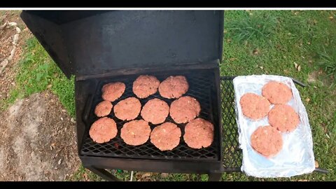 Jalapeño pork beef burgers w/ cheese infused hot dogs! Gah Dey Dawh!!! More BBQ!