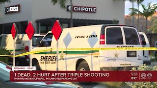 1 dead, 2 others hurt after triple shooting in Chipotle parking lot