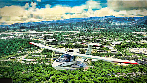 Flying Asheville North Carolina in the Icon A5. A very lovely area. Land on a hillside?