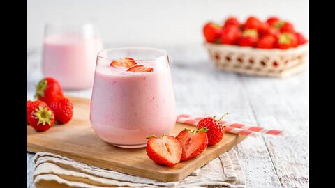 Strawberry Milkshake - Fresh Strawberry Milkshake Recipe By Chef Mariam