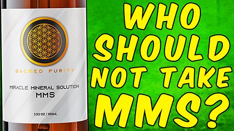 Who Should Not Take MMS? (Miracle Mineral Solution)