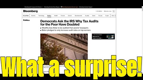 IRS auditing more poor people after promise to go after rich; WHAT A SURPRISE!
