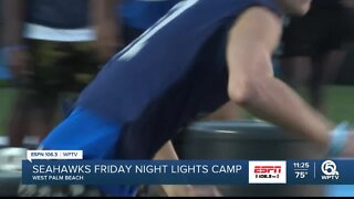 Keiser football Friday night camp