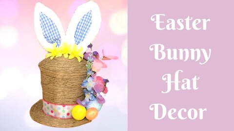 Easter Crafts: Easter Bunny Hat Decor