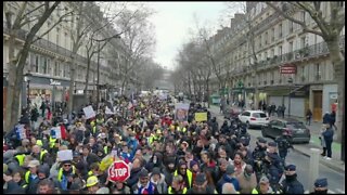 28th Consecutive Saturday Protest In Paris Against Vaccine Mandates