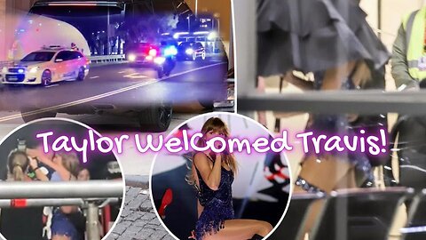 OHOO! Taylor Swift's motorcade arrives at Sydney airport to PICK up Travis Kelce!