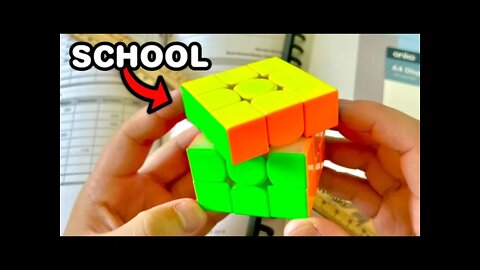 POV: You’re Solving the Rubik’s Cube in School…