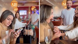 Woman gets surprise airport visit for her 30th birthday