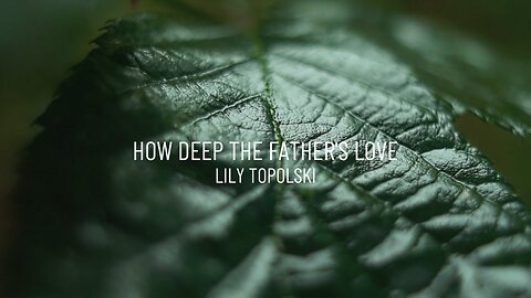 Lily Topolski - How Deep the Father's Love (Official Lyric Video)