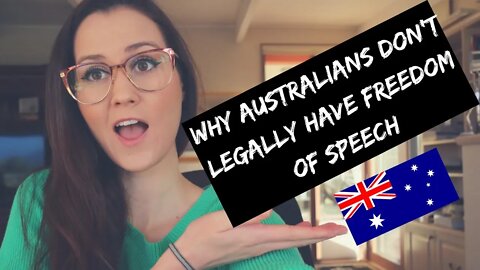 FREEDOM OF SPEECH DOESN'T EXIST IN AUSTRALIA