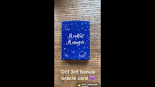 Bonus Oct 3rd oracle card
