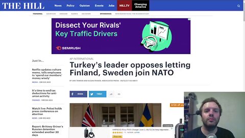 Turkey’s leader opposes letting Finland, Sweden join NATO