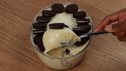 Creamy oreo dessert, easy and quick