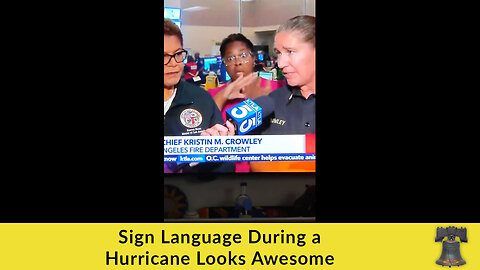 Sign Language During a Hurricane Looks Awesome