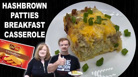 HASHBROWN PATTIES BREAKFAST CASSEROLE | How To Make Hash Brown Casserole