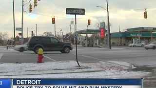 Detroit police trying to solve hit and run mystery