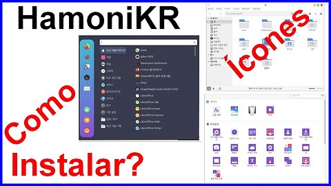 Como instalar os ícones do HamoniKR Linux