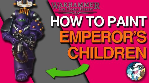 How to paint EMPEROR'S CHILDREN marines | Horus Heresy | 3rd Legion