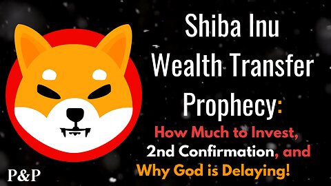 Shiba Inu Wealth Transfer Prophecy PT.2: How Much to Invest, 2nd Confirmation, Why God is Delaying!