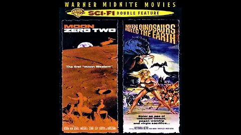 MOON ZERO TWO 1969 & WHEN DINOSAURS RULED THE EARTH 1970 Science Fiction Action DOUBLE FEATURE