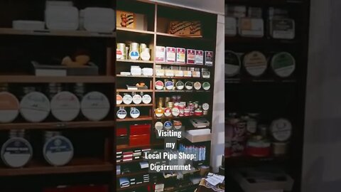 Visiting my local pipe and tobacco shop. Cigarrummet in Stockholm.