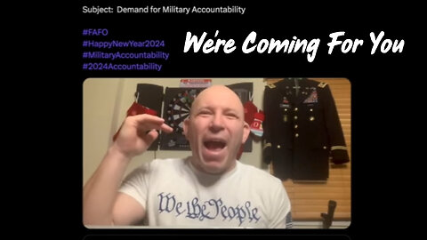 231 Military Vets Demand Accountability > 'We're Coming For You'