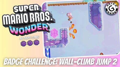 Super Mario Bros Wonder - Badge Challenge: Wall-Climb Jump 2