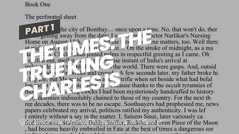 The Times: The true King Charles is self-pitying and selfish. He's charming, a hoarder, and he...