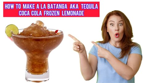 How To Make a La Batanga Cocktail Aka tequila coca-Cola frozen lemonade 🍹
