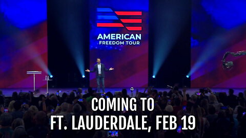 American Freedom Tour Ft Lauderdale with Donald Trump Jr, Kayleigh McEnany, Mike Pompeo, and more.